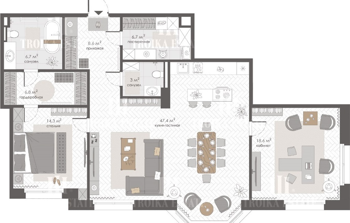Купить  Квартиру без отделки 1-й Тружеников пер-к 12 метро Фрунзенская